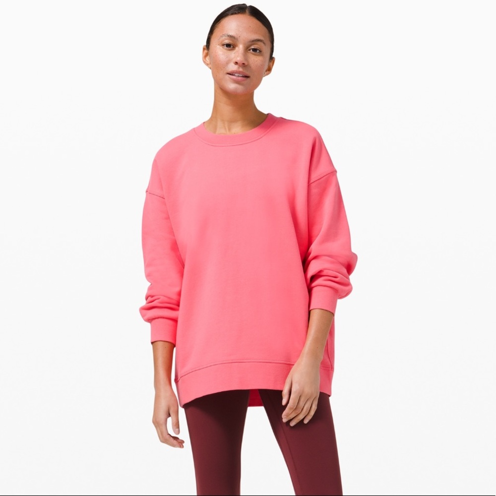 NWT Lululemon Perfectly Oversized Crew Guava Pink